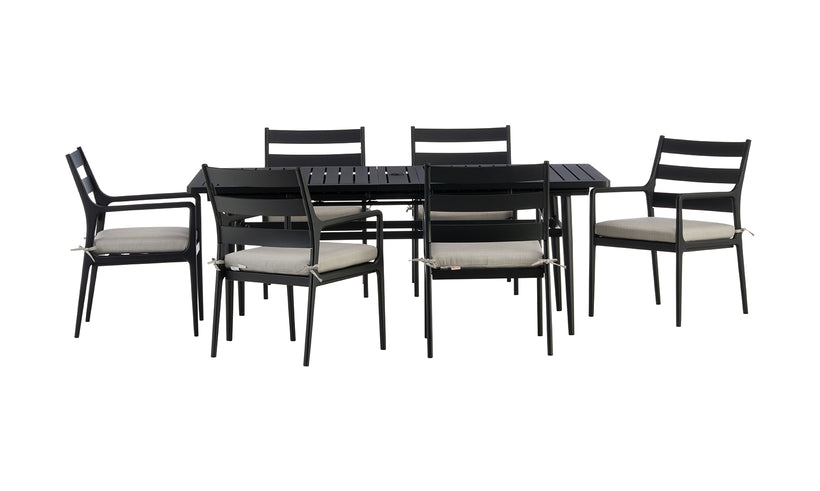 Cedar Extension Table and 6 Chairs